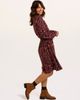 Brakeburn Brakeburn Birch V-Neck Long Sleeve Midi Dress - 5
