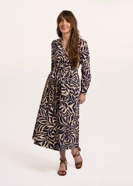 Brakeburn Brakeburn Fern Long Sleeve V-neck Wrap Dress