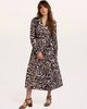 Brakeburn Brakeburn Fern Long Sleeve V-neck Wrap Dress - 5