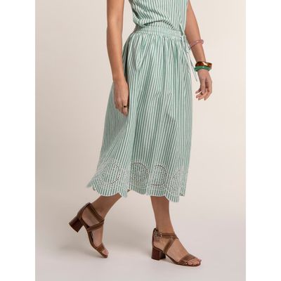 Brakeburn Brakeburn Hannah Embroidery Midi Skirt