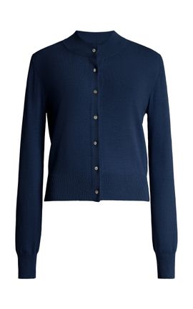 Brandon Maxwell Brandon Maxwell Aubrey Crew Neck Cardigan