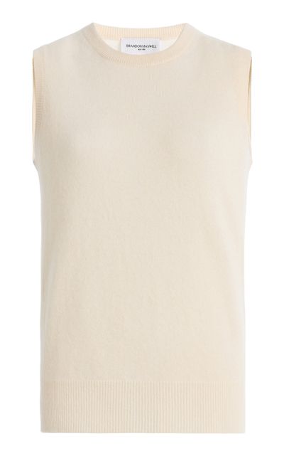 Brandon Maxwell Brandon Maxwell Blythe Knit CashmereSilk Tank Top