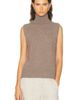 Brandon Maxwell Brandon Maxwell Bruno Sleeveless High Neck Vest - 1