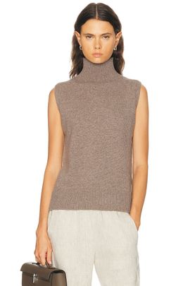 Brandon Maxwell Brandon Maxwell Bruno Sleeveless High Neck Vest