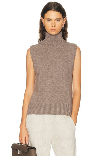 Brandon Maxwell Brandon Maxwell Bruno Sleeveless High Neck Vest