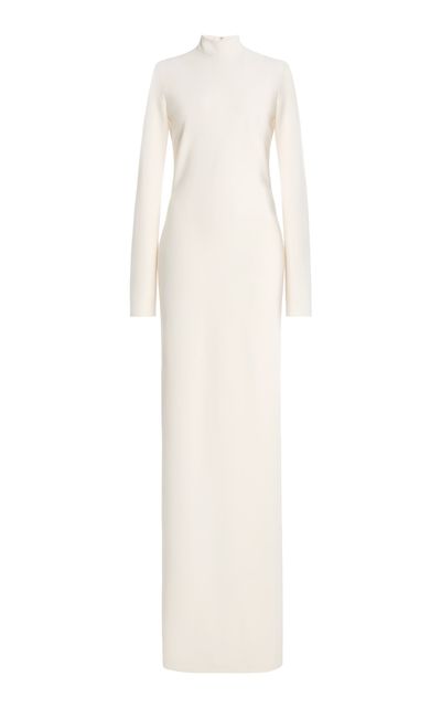Brandon Maxwell Brandon Maxwell Crosby Mock Neck Long Sleeve Gown