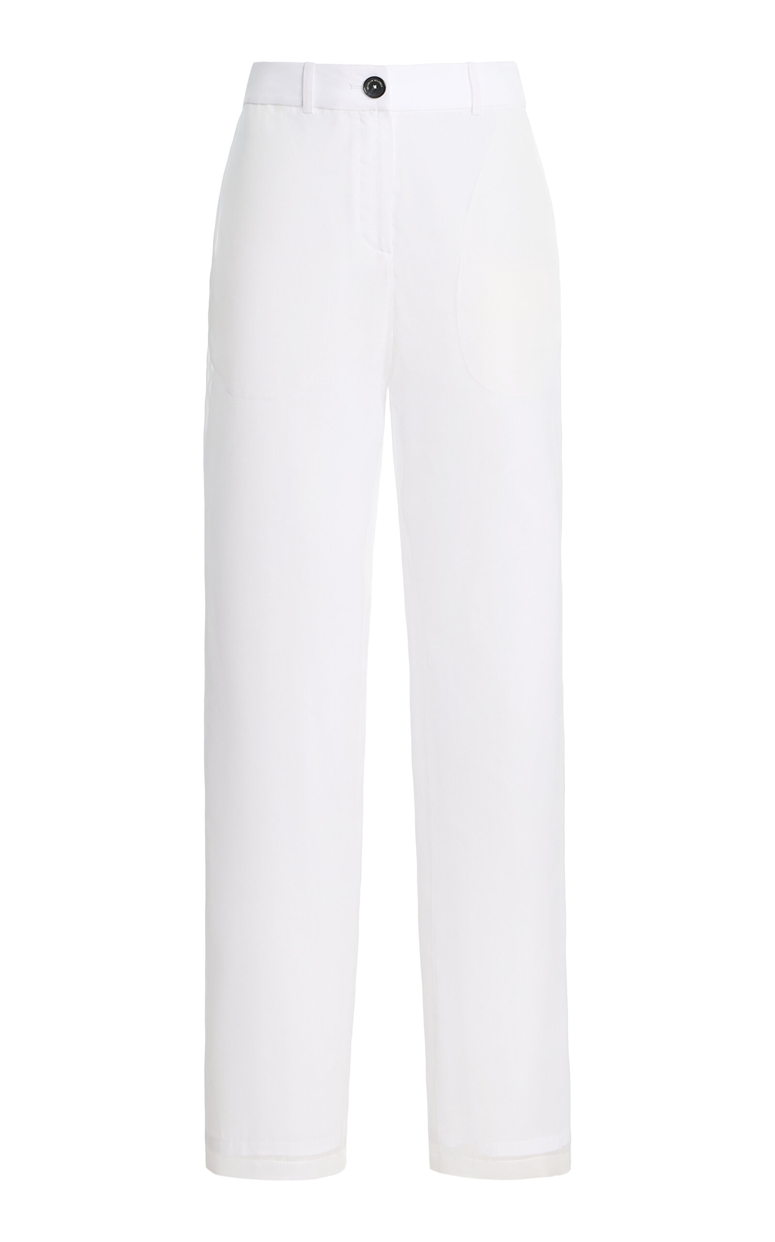 Brandon Maxwell Brandon Maxwell Holland Sheer Cropped Silk Pants