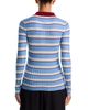 Brandon Maxwell Brandon Maxwell Joni Silk and Cashmere Knit Polo Top - 3