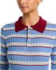 Brandon Maxwell Brandon Maxwell Joni Silk and Cashmere Knit Polo Top - 4