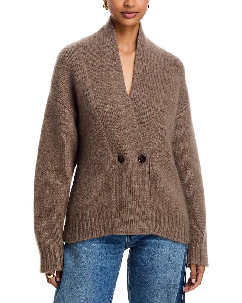 Brandon Maxwell Brandon Maxwell Lowen Cashmere & Silk Double Breasted Cardigan