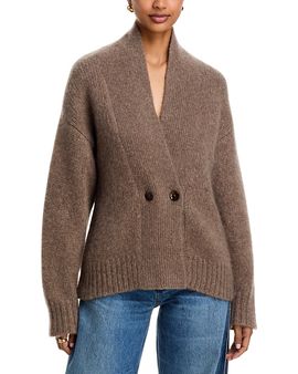Brandon Maxwell Brandon Maxwell Lowen Cashmere & Silk Double Breasted Cardigan
