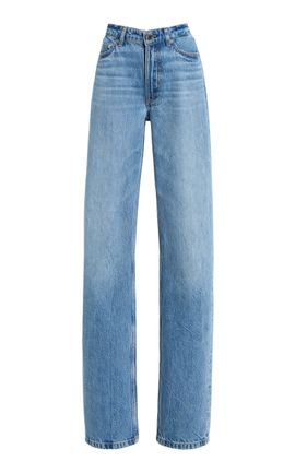 Brandon Maxwell Brandon Maxwell Lowry StraightLeg MidRise Jeans
