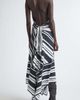 Brandon Maxwell Brandon Maxwell Marin Stripe Scarf Halter Midi Dress - 2