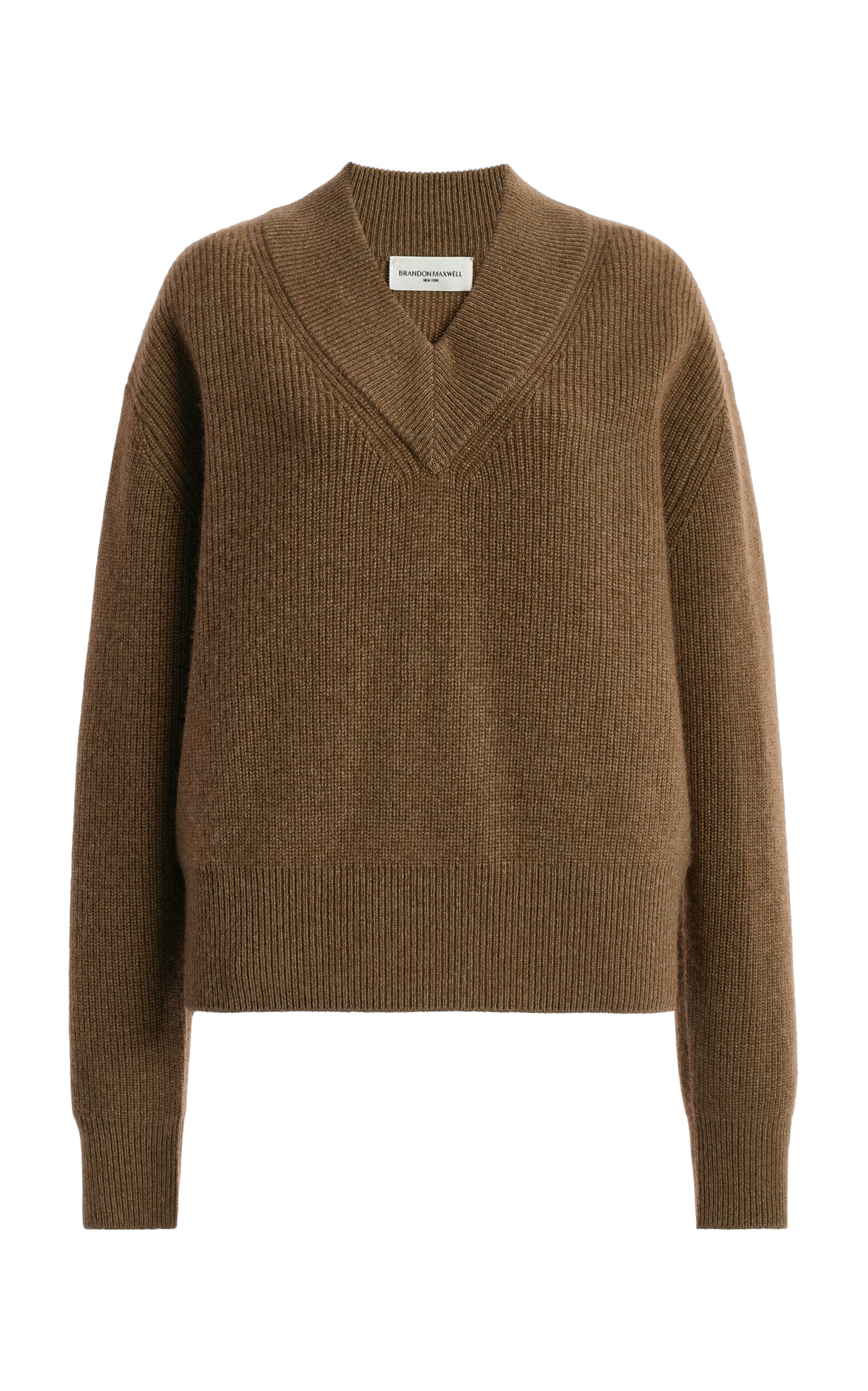 Brandon Maxwell Brandon Maxwell Maris VNeck Cashmere Sweater