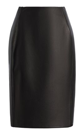 Brandon Maxwell Brandon Maxwell Murphy Lamb Leather Pencil Skirt