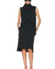 Brandon Maxwell Brandon Maxwell Noa Mock Neck Sleeveless Dress - 1