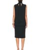 Brandon Maxwell Brandon Maxwell Noa Mock Neck Sleeveless Dress - 3