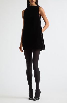 Brandon Maxwell Brandon Maxwell Sable Mantle Minidress