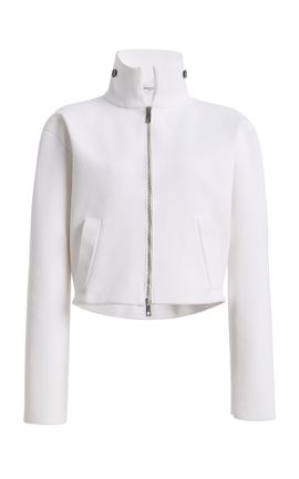 Brandon Maxwell Brandon Maxwell The Alexis Sculpted Knit Bomber Jacket