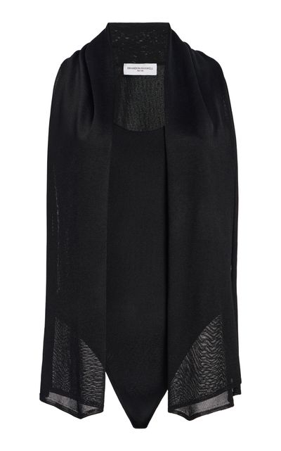 Brandon Maxwell Brandon Maxwell The Capri ScarfDetailed Bodysuit