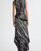Brandon Maxwell Brandon Maxwell The Fiora Print Draped Asymmetric Dress - 2