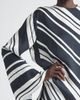 Brandon Maxwell Brandon Maxwell The Leni Striped Long Sleeve Minidress - 4