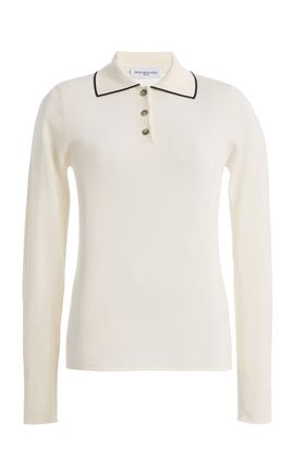 Brandon Maxwell Brandon Maxwell The Mills Knit Polo Sweater
