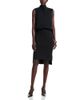 Brandon Maxwell Brandon Maxwell The Noa Mock Neck Blouson Sleeveless Dress - 1