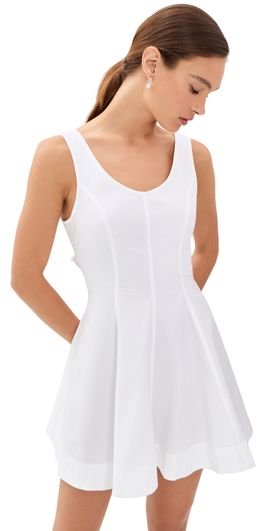 Brandon Maxwell Brandon Maxwell The Poppy Mini Dress White