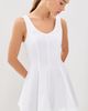 Brandon Maxwell Brandon Maxwell The Poppy Mini Dress White - 2
