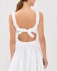 Brandon Maxwell Brandon Maxwell The Poppy Mini Dress White - 3