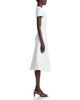Brandon Maxwell Brandon Maxwell The Ridley Short Sleeve A Line Midi Dress - 5