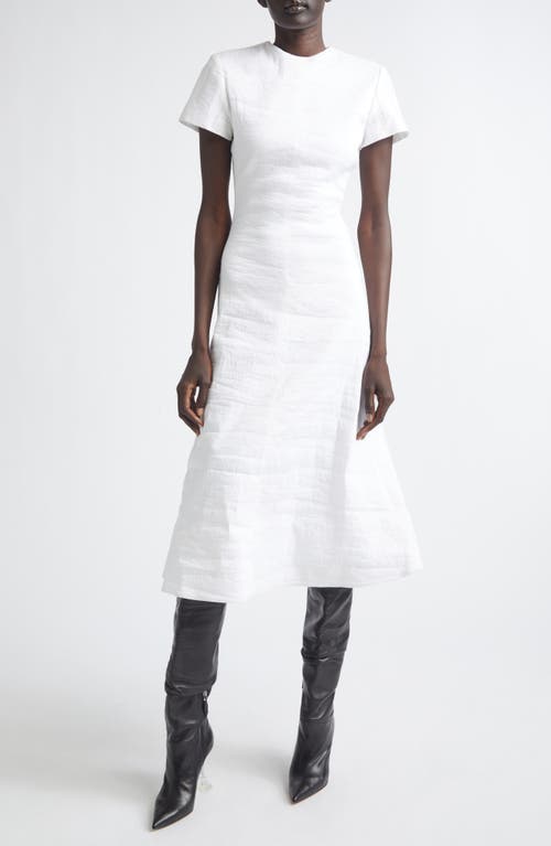 Brandon Maxwell Brandon Maxwell The Ridley Short Sleeve Midi Dress