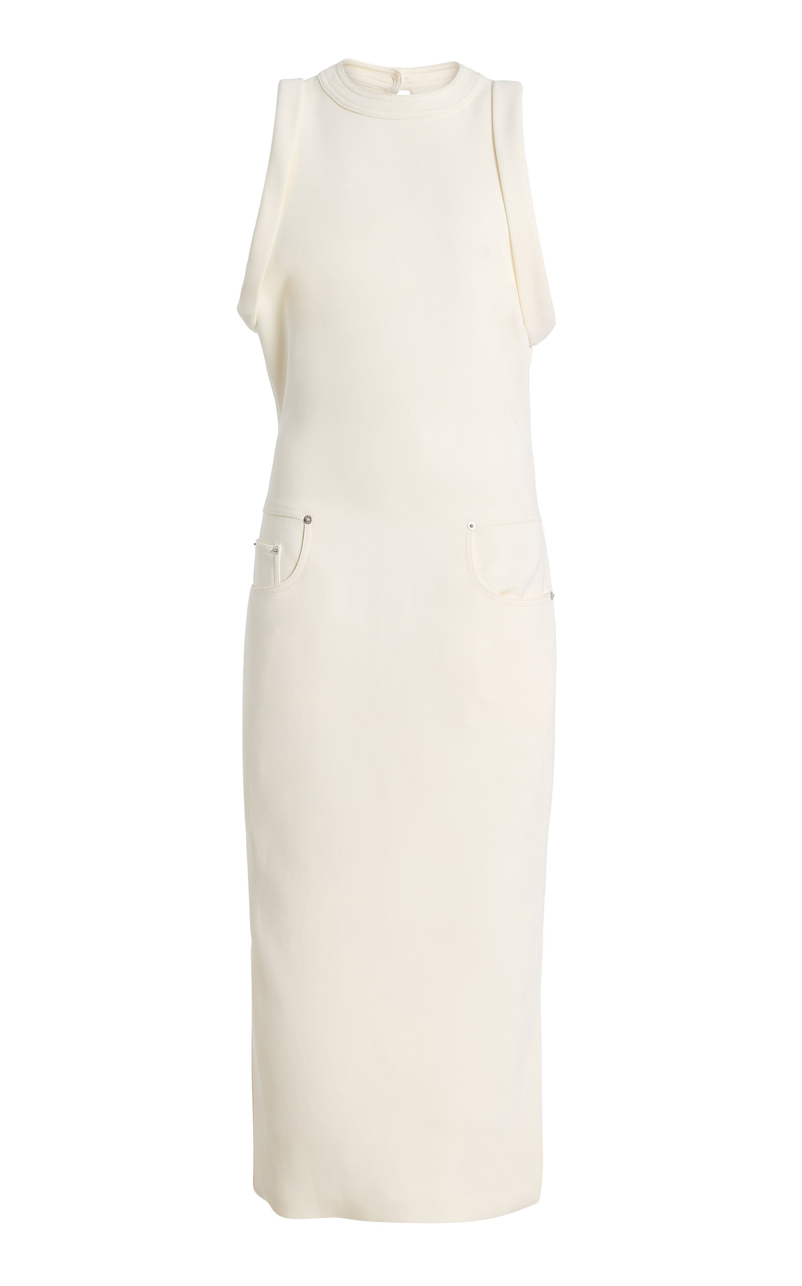Brandon Maxwell Brandon Maxwell The Selene Matte Satin Column Dress