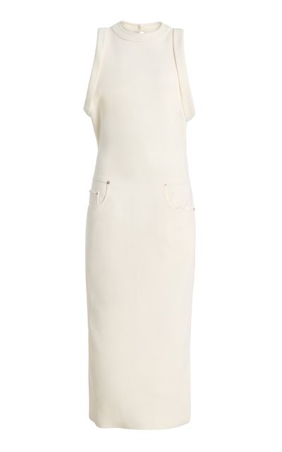 Brandon Maxwell Brandon Maxwell The Selene Matte Satin Column Dress