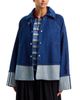 Brandon Maxwell Brandon Maxwell The Wells Trapeze Cotton Denim Jacket - 3