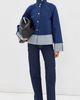 Brandon Maxwell Brandon Maxwell The Wells Trapeze Denim Jacket Indigo - 5