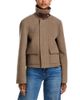 Brandon Maxwell Brandon Maxwell Wool Remi Funnel Neck Jacket - 1