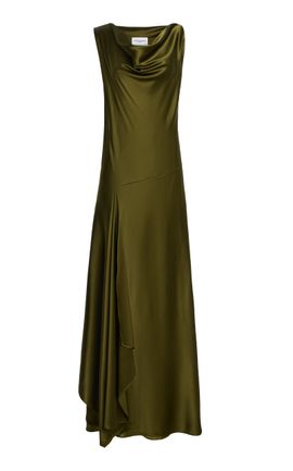 Brandon Maxwell Brandon Maxwell Wynn SilkBlend Maxi Dress