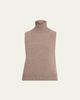 Brandon Maxwell Bruno Turtleneck Sleeveless Sweater - 1
