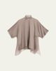 Brandon Maxwell Cali Scarf-Neck Silk Organza Blouse - 1
