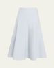 Brandon Maxwell Miller Structured Wool Midi Skirt - 1