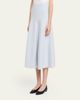 Brandon Maxwell Miller Structured Wool Midi Skirt - 4