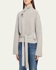 Brandon Maxwell Neal Cashmere Hidden Zip Sweater - 4