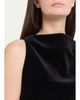 Brandon Maxwell Sable High-Neck Velvety Mini Dress - 5