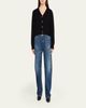 Brandon Maxwell Sloane Cashmere-Silk Cardigan Sweater - 2