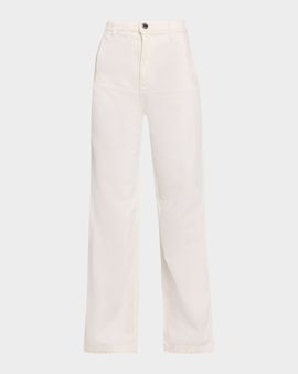 Brandon Maxwell Stevie Straight-Leg Cargo Jeans