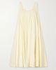 BRANDON MAXWELL The Lennox pleated stretch-cotton poplin midi dress - 1