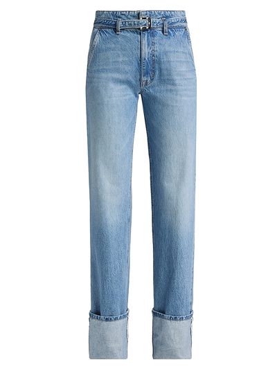Brandon Maxwell Women's The Alexa Cuffed Jeans