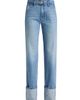 Brandon Maxwell Women's The Alexa Cuffed Jeans - 8